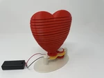 Modelo 3d de Un corazón de san valentín animado impreso en 3d para mi san valentín! para impresoras 3d