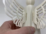  A 3d printed animated angel christmas tree topper.  3d model for 3d printers