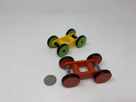 Designing a Simple 3D Printed Rubber Band Car Using FreeCAD