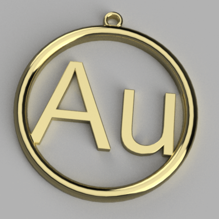 Gold pendant
