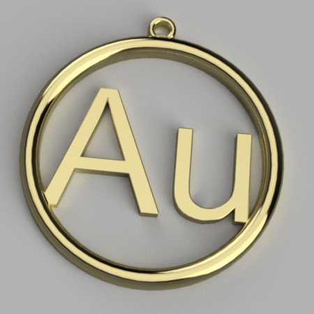  Gold pendant  3d model for 3d printers