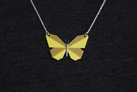 Multi-Color Butterfly Necklace