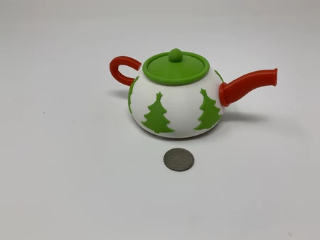  Robotic christmas teapot  3d model for 3d printers