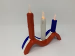 Modelo 3d de Tres velas para impresoras 3d