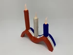  Three candles  3d model for 3d printers