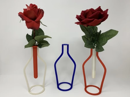  3d printing maker design lab's silhouette vases.  3d model for 3d printers