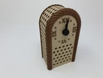  'antique' auto correcting analog clock  3d model for 3d printers