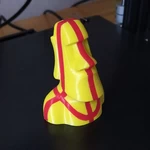 Modelo 3d de Estatua de moai de doble color para impresoras 3d