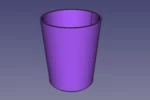 Modelo 3d de Taza simple, pequeña del sostenedor de la pluma para impresoras 3d