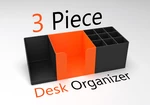  3 piece desktop organizer  3d model for 3d printers