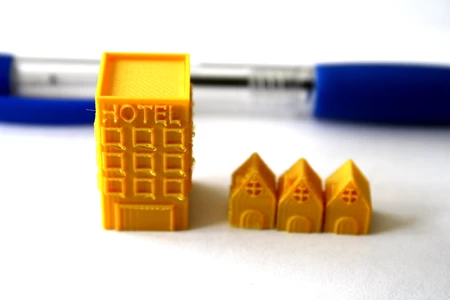  Monopoly house and hotel  3d model for 3d printers