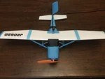 Modelo 3d de Cessna 206 celling juguete de avión atado para impresoras 3d