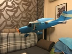 Modelo 3d de Cessna 206 celling juguete de avión atado para impresoras 3d