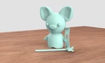  Dog / archery  3d model for 3d printers