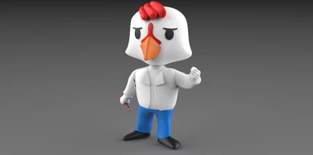 Modelo 3d de Dr. chicken little  para impresoras 3d