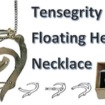  Tensegrity floating heart necklace  3d model for 3d printers