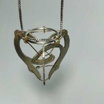  Tensegrity floating heart necklace  3d model for 3d printers