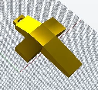  Croce uomo piramide  3d model for 3d printers