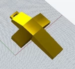 Modelo 3d de Croce uomo piramida para impresoras 3d