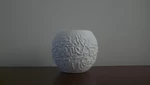 Modelo 3d de Aplastamiento aluvial (soporte tealight-espirales de reacción-difusión) para impresoras 3d