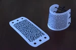  Cyber maze (bracelet - differential line growth)  3d model for 3d printers