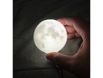 Modelo 3d de La luna de la lámpara para impresoras 3d