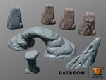  Rock formations  3d model for 3d printers