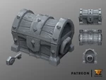  Dungeon chest - remastered   3d model for 3d printers