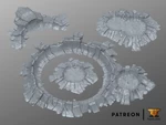  Crater terrain  3d model for 3d printers