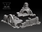  Ruined house  3d model for 3d printers