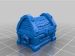 Modelo 3d de Cofres de mazmorra, conjunto de cuatro para impresoras 3d