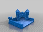  Dice battlefields - orcish tower (modular dice tower + tray)  3d model for 3d printers