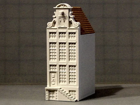  Four canal houses  3d model for 3d printers