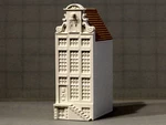  Four canal houses  3d model for 3d printers