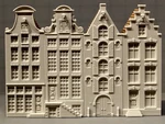  Four canal houses  3d model for 3d printers