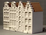 Modelo 3d de Cuatro casas del canal para impresoras 3d