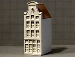  Four canal houses  3d model for 3d printers