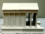 Modelo 3d de Templo romano para impresoras 3d