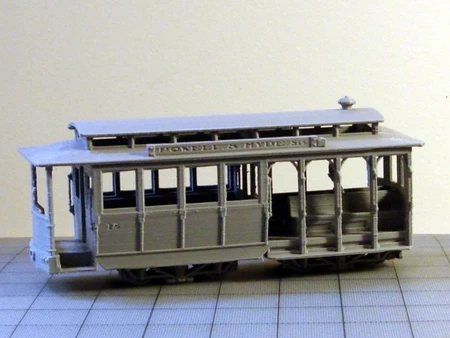  San francisco cable car  3d model for 3d printers