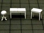  Three piano stools  3d model for 3d printers