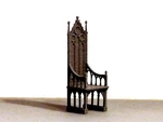  A medieval throne  3d model for 3d printers