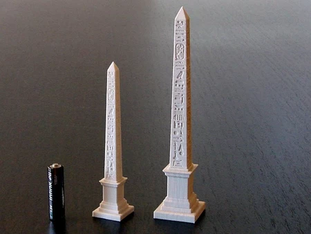 Obelisk with hieroglyphs