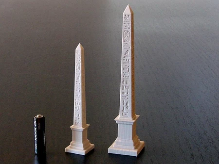 Modelo 3d de Obelisco con jeroglíficos para impresoras 3d