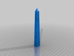 Modelo 3d de Obelisco con jeroglíficos para impresoras 3d