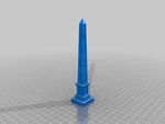  Obelisk with hieroglyphs  3d model for 3d printers