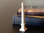 Modelo 3d de Obelisco con jeroglíficos para impresoras 3d