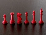  Chess pieces with board  3d model for 3d printers