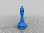 Modelo 3d de Piezas de ajedrez con tablero para impresoras 3d