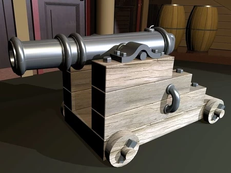  Ship's cannon  3d model for 3d printers