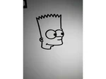  Bart simpson wall art   3d model for 3d printers